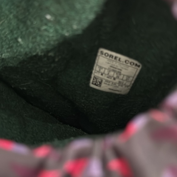 SOREL Youth Flurry All Over Print Winter Boots Size 3 Girls Weatherproof - Picture 11 of 13